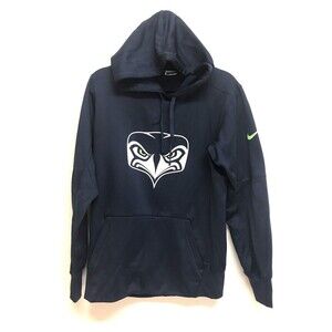 Nike Therma-Fit Graphic Seattle Seahawks Hoodie Pullover Sweatshirt Sz S Blue